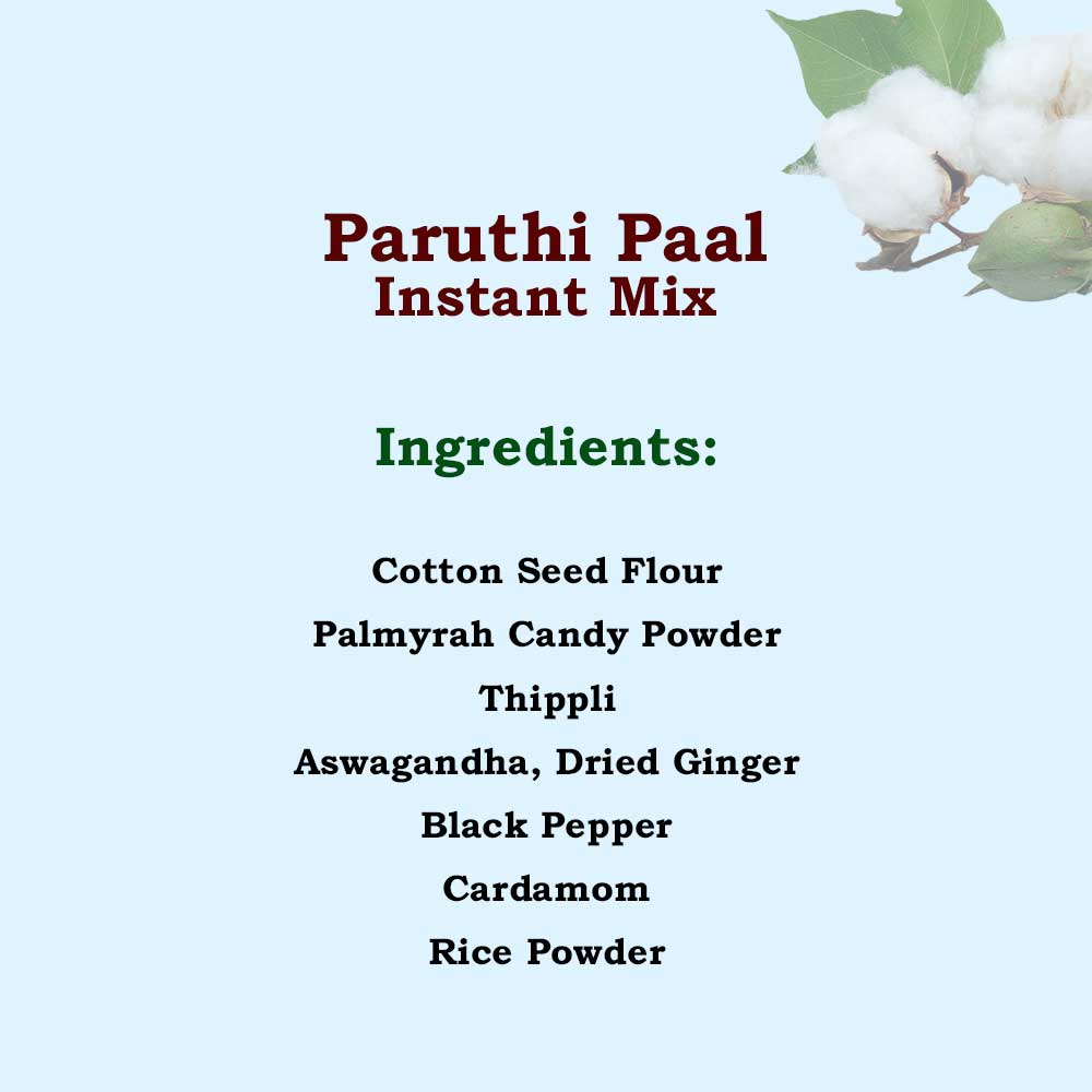 Paruthi Paal Homemade ingredients