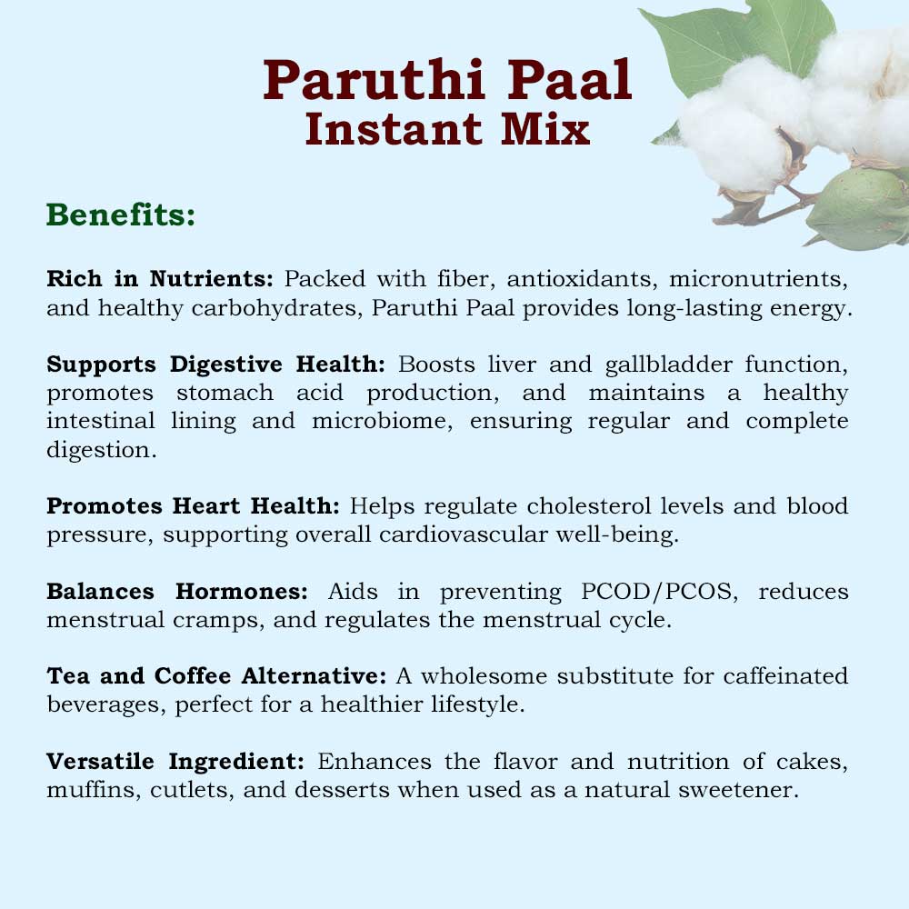 Paruthi Paal Homemade benefits